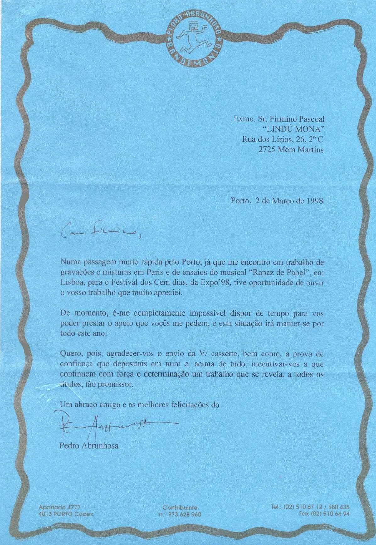 O Reconhecimento do Pedro Abrunhosa