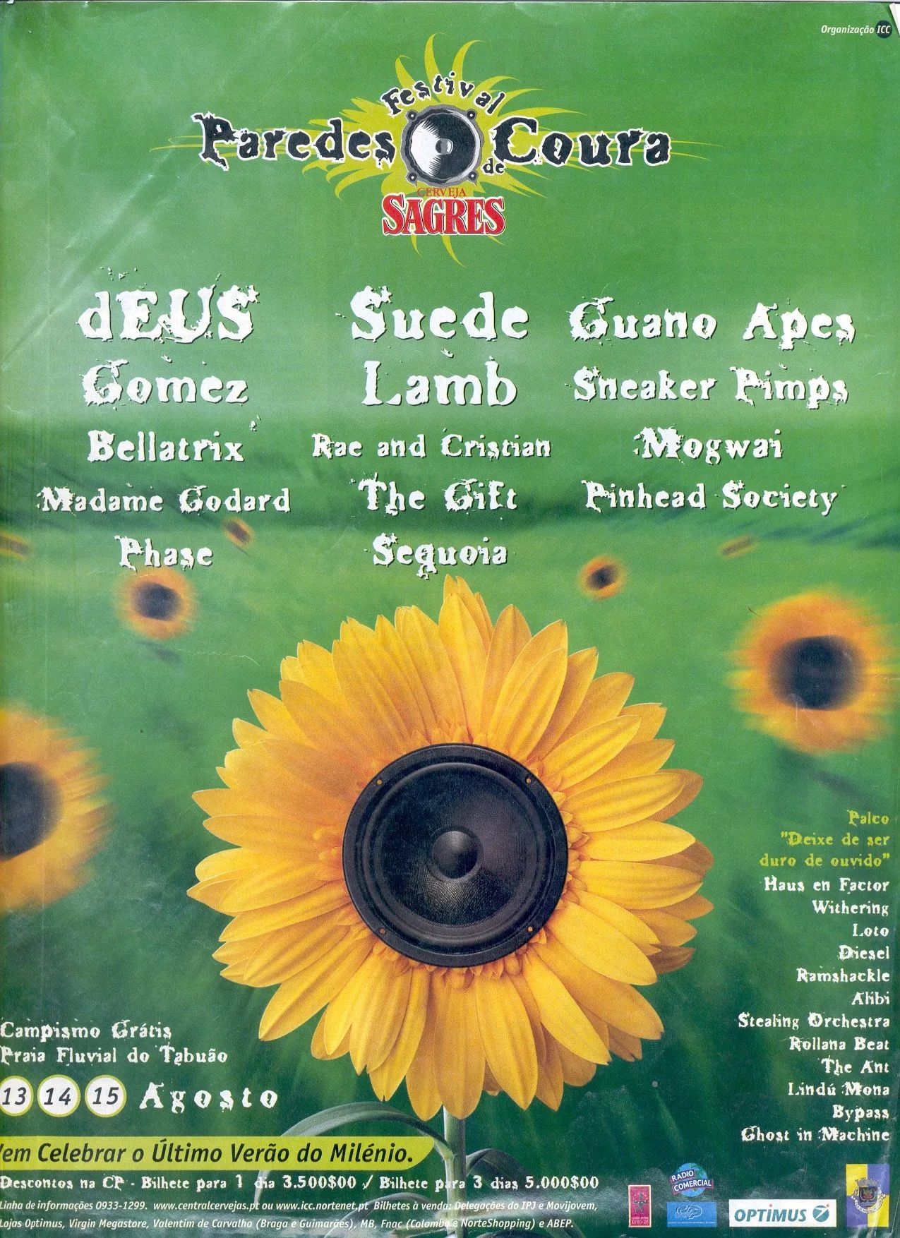 Lindu Mona no Festival Paredes de Coura 1999