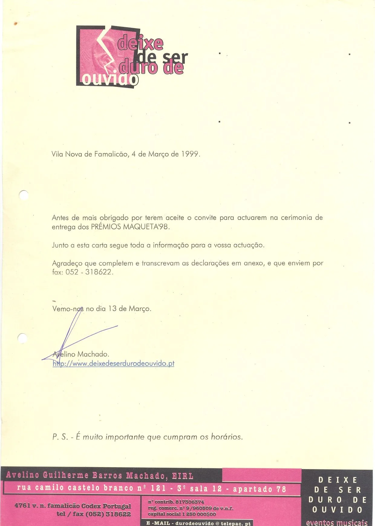Prémios Maqueta 98