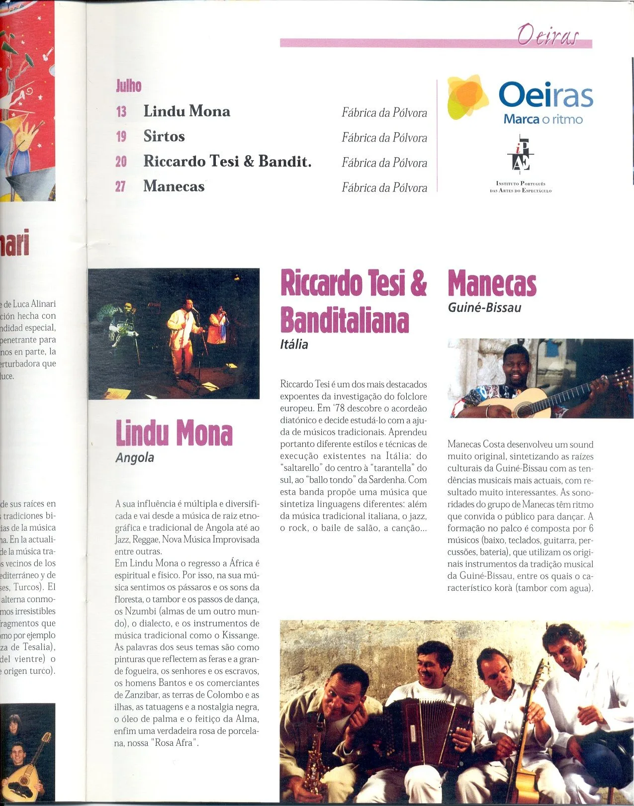 Anunciados para a Fábrica da Pólvora