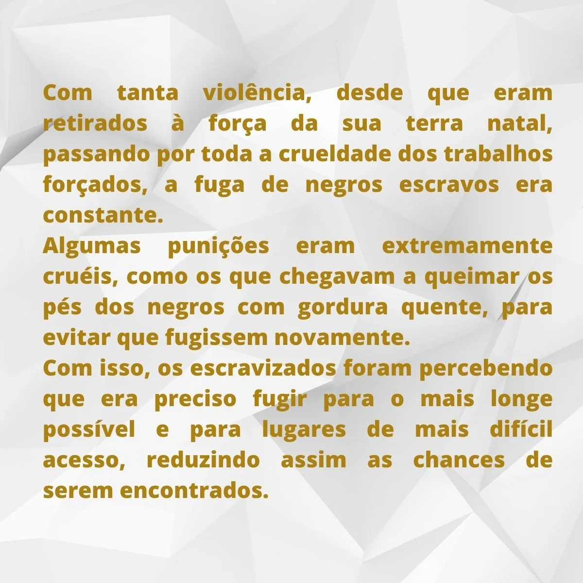 O que se passou com os Kalungas ?…