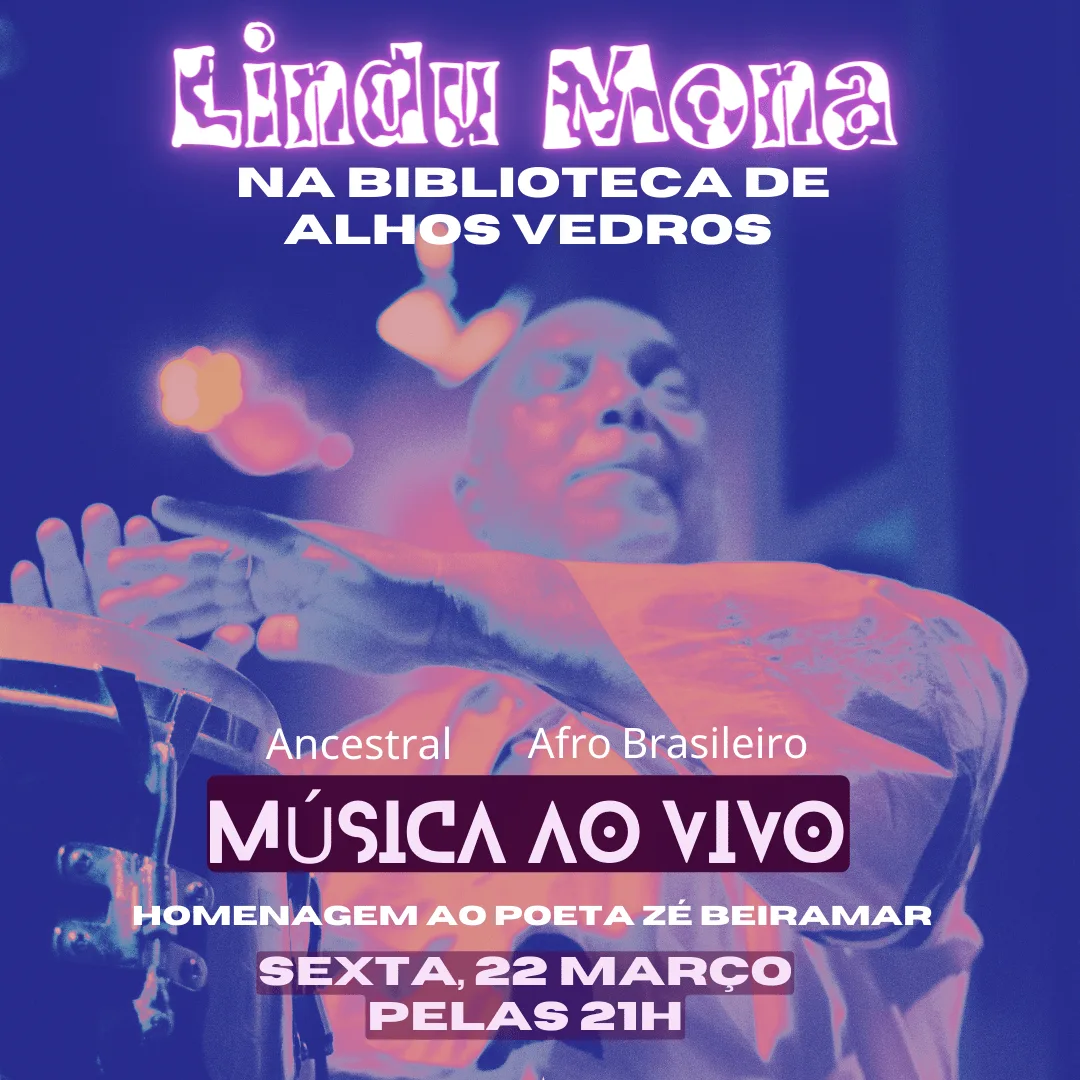 Lindu Mona na Biblioteca de Alhos Vedros